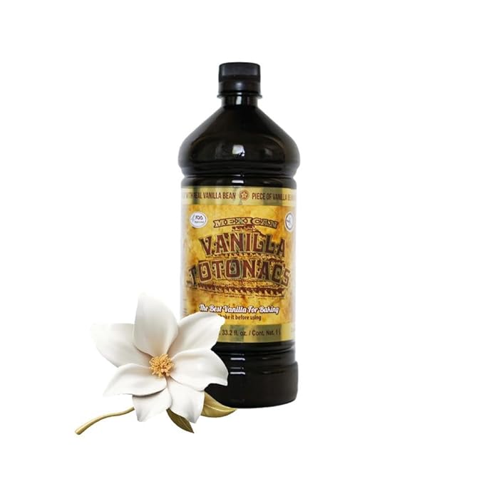 Mexican Vanilla Totonac’s - 33.2 Oz (1 Lt) Bottle - Pure Vanilla Extract Cooking and Baking