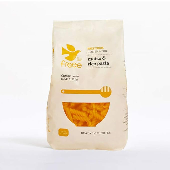 Doves Farm Gluten Free Organic Maize &amp Rice Fusilli 500g - 4 Pack