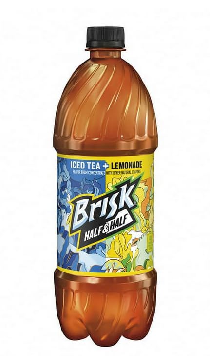 Generic Half &amp Half Ice Tea and Lemonade Iced Tea (Shipped by B4Y-Brisk) 1L Bottle 15 Pack (15 33.8 Fl Oz)