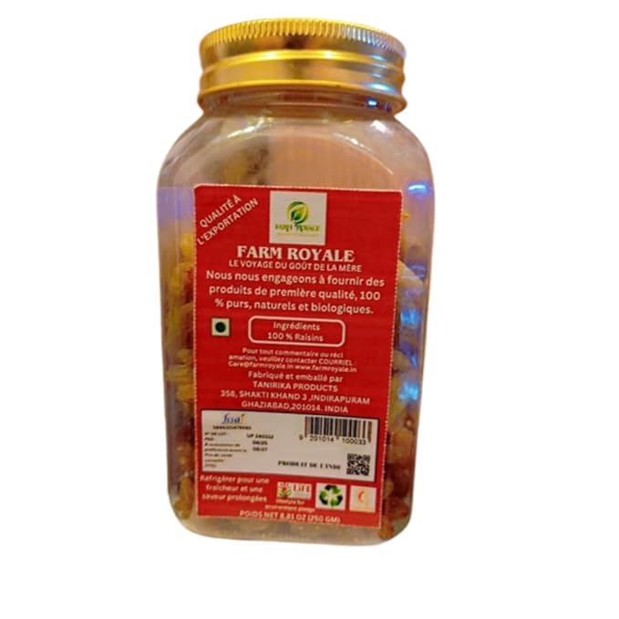 Farm Royale Green kishmish - 1KG (4*250 GM) ||100% Pure and Natural||Shudh||Handpicked Material||Export quality