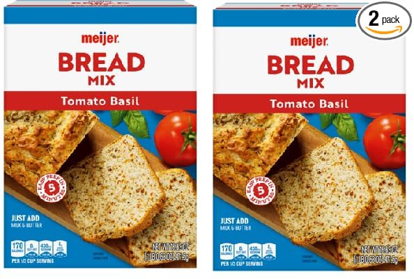 Tomato Basil Bread Mix (2 Boxes 16 oz. each)