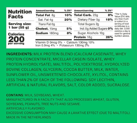 Barebels Soft Protein Bar Banana Caramel - 16g High Protein No Added Sugar Low Sugar Fluffy Chocolate Snack Bars Banana Caramel Filling On-the-Go Breakfast &amp Post-Workout (Pack of 4 Bars 55g