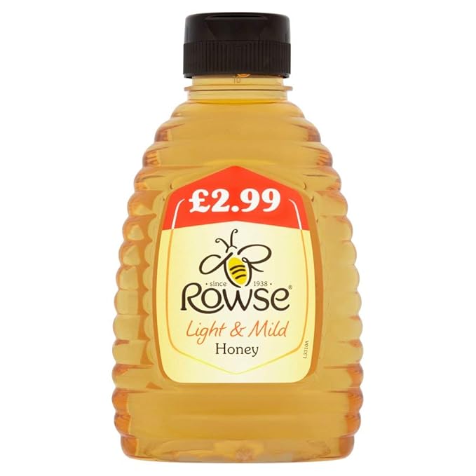 Rowse Light &amp Mild Squeezy Honey (340g) - Pack of 6