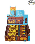Awake Caffeinated Chocolate Energy Bar Milk Chocolate Energy Bar 1 Bar Equals 1 Cup of Coffee 24 Bars (37.2 oz)