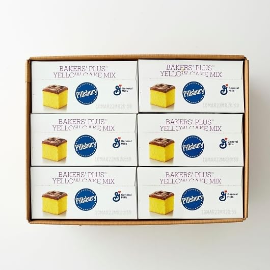 PillsburyTM Bakers' PlusTM Cake Mix Yellow (6ct) 4 lb 8 oz
