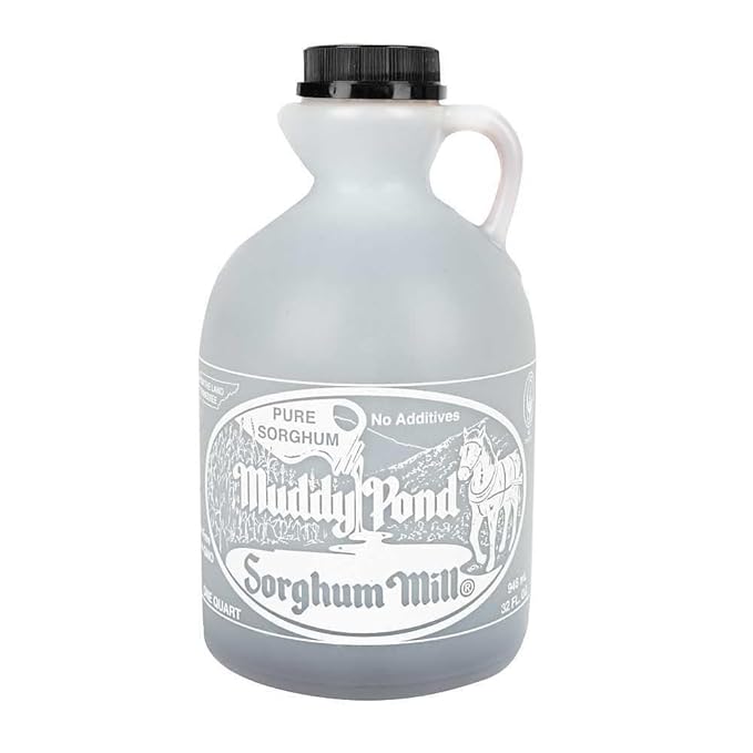 Muddy Pond Sorghum Mill - Pure Sorghum Syrup - No Additives Non-GMO and Gluten Free 32OZ