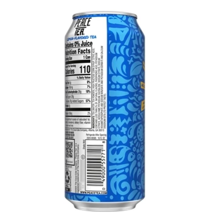 Peace Tea 16 Fluid Ounces 24 Count (Caddy Shak)