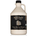Mansfield Maple Certified Organic Pure Vermont Maple Syrup in Plastic Jug Grade A Dark Robust Half Gallon