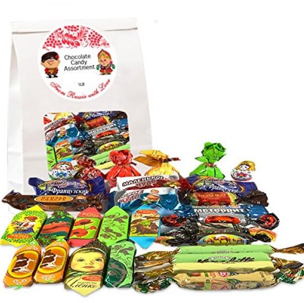 Gourmet Russian Ukrainian Chocolate Candy Assortment 1 lb/ 0.45 kg by Gourmet Market