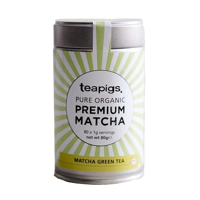 teapigs Organic Matcha Tea Tin 80 Gram