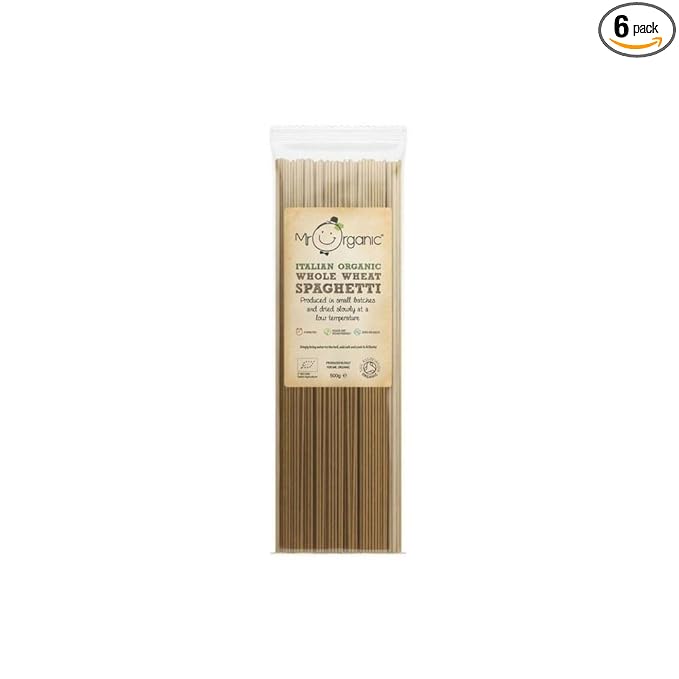 Mr Organic Whole Wheat Spaghetti (500g) - Pack of 6
