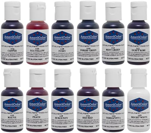 Food Coloring AmeriColor Student - Kit 2 12 .75 Ounce Bottles Soft Gel Paste Colors