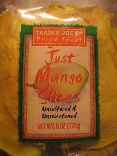 9x 6oz TRADER JOE'S Dried Fruit JUST MANGO SLICES Unsulfured and Unsweetened