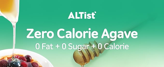 ALTist Allulose Syrup Sweetener – Zero Calorie Liquid Sugar Alternative Keto Vegan Non-GMO Plant-Based | 1:1 Sugar Replacement No Net Carbs Zero Fat 17.7 fl oz x 2 Bottle - Agave