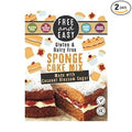 Free &amp Easy Sponge Cake Mix With Coconut Blossom Sugar 350g (Pack of 2)
