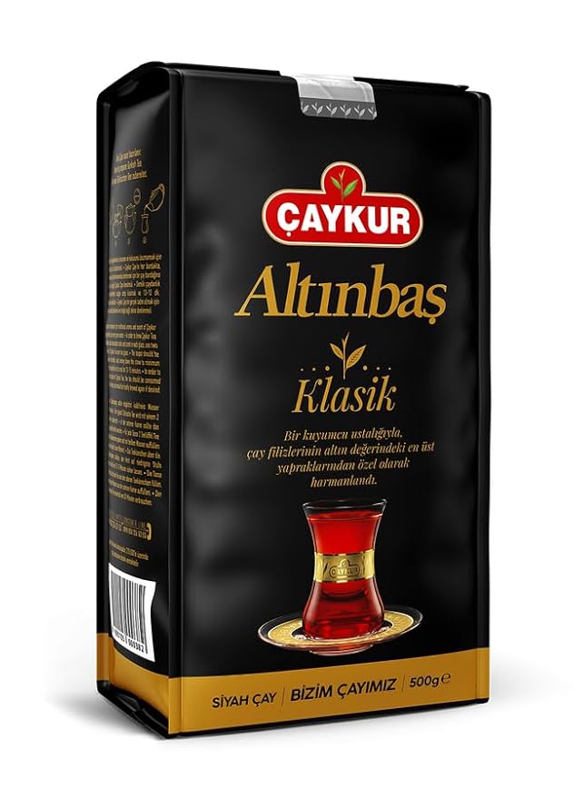 ÇAYKUR Premium Turkish Black Tea Bundle Filiz Caycicegi Altinbas &amp Rize Traditional Loose Leaf Black Tea Set of 4 each 500g / 17.6 Oz