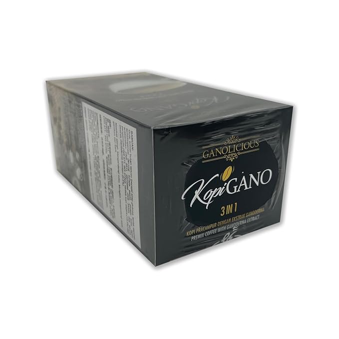 HAGEN Generic Gano Excel Gano Cafe Ganolicious KopiGano 3 in 1 Instant Premix Coffee 15 sachets x 21g (3 Boxes)