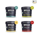 Wella Cereal Oatmeal Alternative Gluten-Free Breakfast Hot Cereal Grain-Free Paleo Organic Vegan High Protein Superfood Plant-Based Non-GMO Low in Net Carbs Single-Serve Cups Flavor Variety Samp