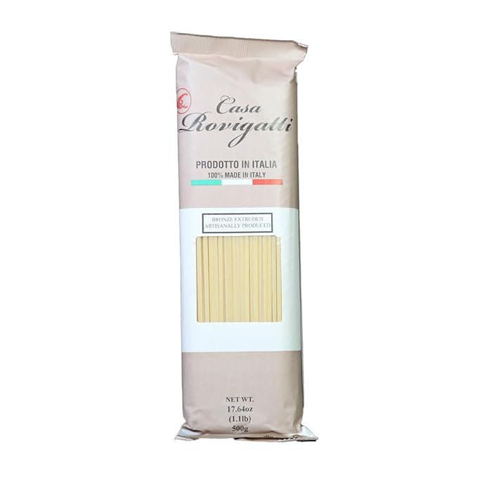 Casa Rovigatti Bronze Extruded Linguine Pasta Italian Artisanal 17.64oz 4 Pack