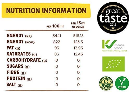 Coconut Merchant Organic Coconut Oil 17.6 Ounce | Extra Virgin Raw Cold Pressed Unrefined | Ethically Sourced Vegan Ketogenic and 100% Natural | For Hair Skin &amp Cooking(17.6 Oz / 500mL)
