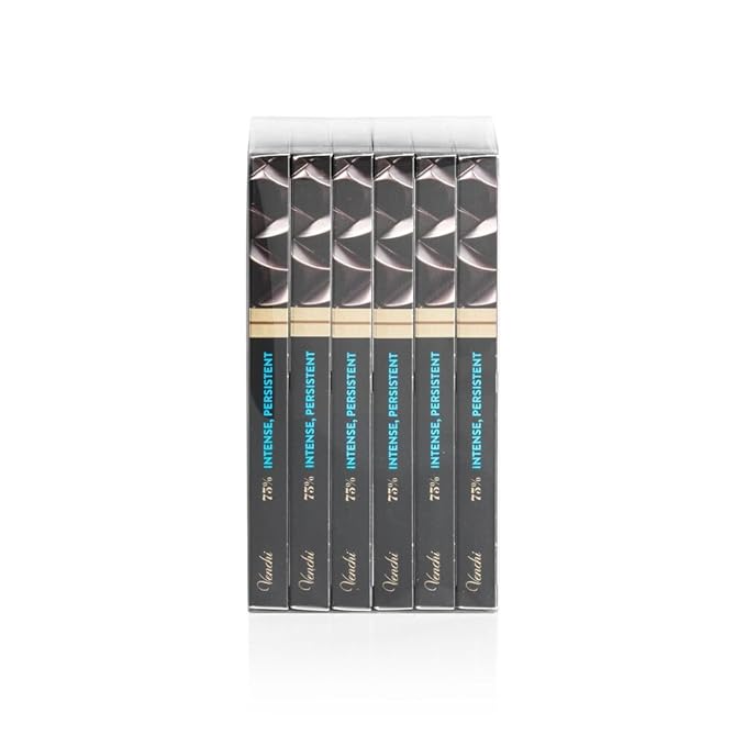 Venchi - Bundle of 6 Extra Dark 75% Chocolate Bar 21.16oz - 3.52oz each bar - Gluten Free - Vegan - Family Pack
