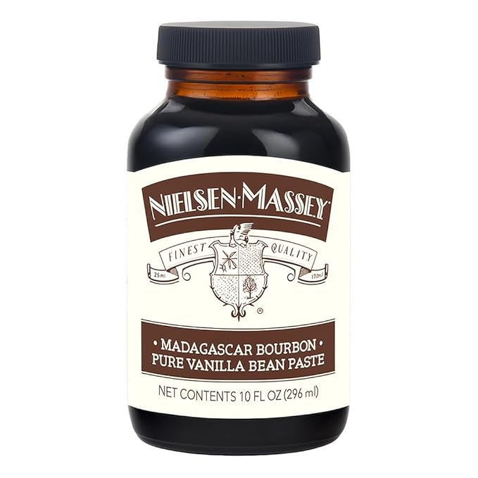 Nielsen-Massey Pure Vanilla Bean Paste 10 oz | All-Natural Certified Kosher Premium Baking &amp Cooking Vanilla with Real Bean Specks | Non-GMO &amp Gluten-Free