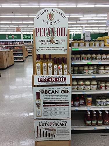 Guidry Organic Farms - Pecan Oil (8.5oz/250mL) USDA Certified Organic Pecan Oil Keto FriendlyFor CookingSalads Cold-PressedHighest Smoke Point of 470.Hand Made with Love