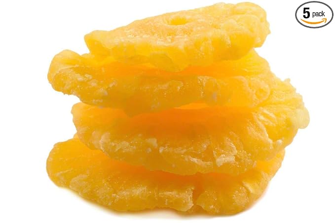 Dried Pineapple Rings 5lb Bags — Individual Bags
