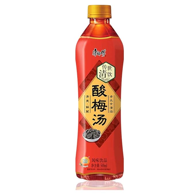 Kang shi Fu Bottled Drinks 500ml / 17 fl oz (Syrup of Plum 15 Bottles)