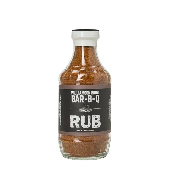 Barbeque BBQ Rub Williamson Brothers Bros - Case of 12x 12 Ounce Jars Southern Style