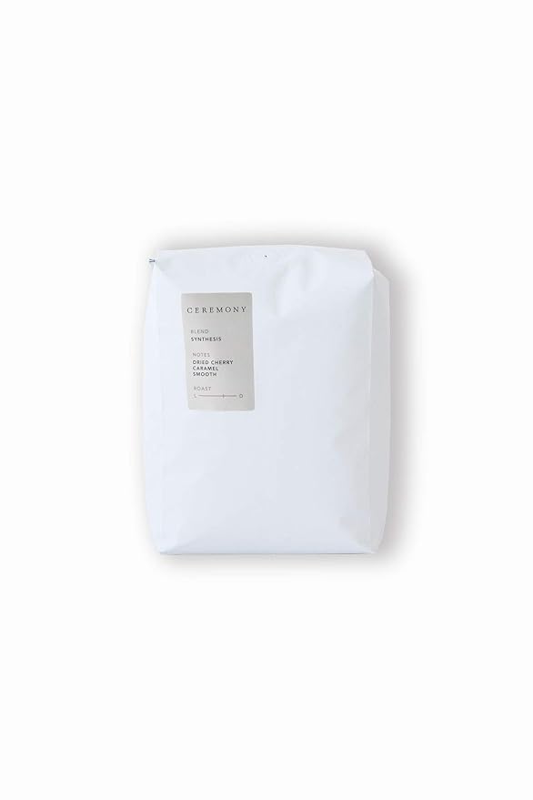 Ceremony Coffee Roasters - Synthesis House Blend - Specialty Whole Bean or Ground Coffee- 2lb Bag (Espresso - Fine Grind)