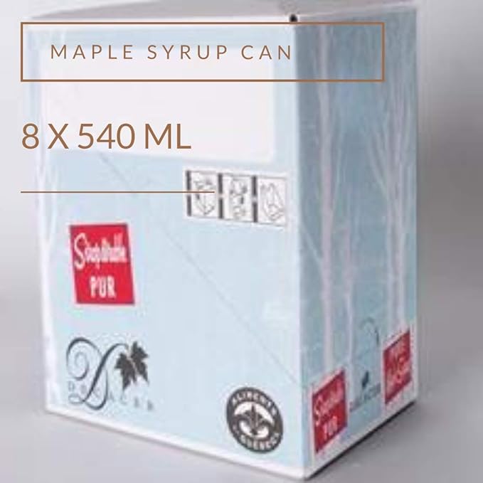 Decacer Pure Maple Syrup 1 Medium 540ml/18.26oz. Can(8pk) (Imported from Canada)