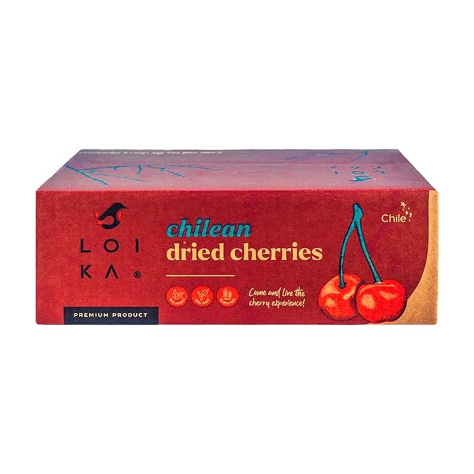 Loika - 100% Natural Dried Sweet Pitted Cherries 11.02 lbs – Bulk Pack Naturally Sweet No Added Sugar No Preservatives GMO-Free High in Fiber Ideal for Cooking &amp Industrial Use