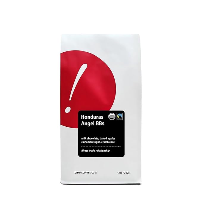 Honduras Angel BBs - Certified Fairtrade Organic - Roasted by Gimme! Coffee - Freshly Ground Coffee - 5 Pound Bag