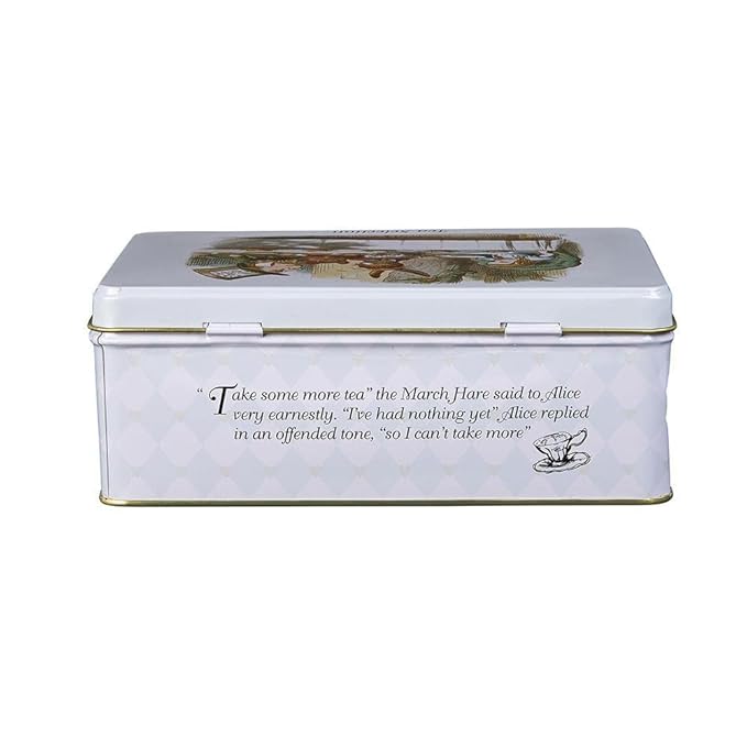Alice In Wonderland Tea Tin with 100 English Teabag Selection
