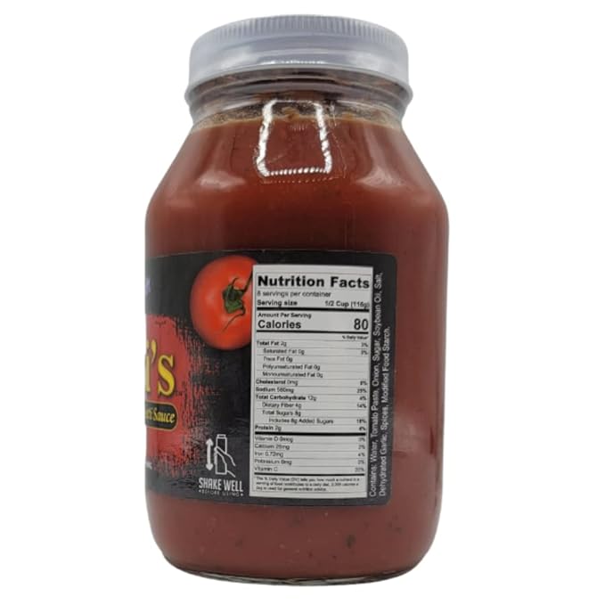 Angi's Sicilian Style Spaghetti Sauce | Gluten Free Pasta Sauce | 33 oz Jar (2)