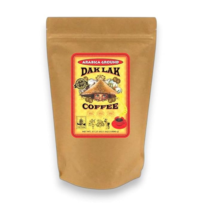100% Dak Lak Vietnamese Coffee (Arabica Ground 1 Kilo Bag)