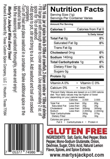 'Marty's Jackpot Original Lemon Blend 3 lb. Bag