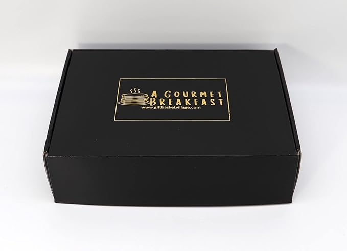 Gift Basket Village Gourmet Breakfast Basket: Pancake Mix Syrup Jams Cookies Candied Nuts Biscotti Dried Fruit Perfect Morning Delight 12x9x3” 6.38 lbs