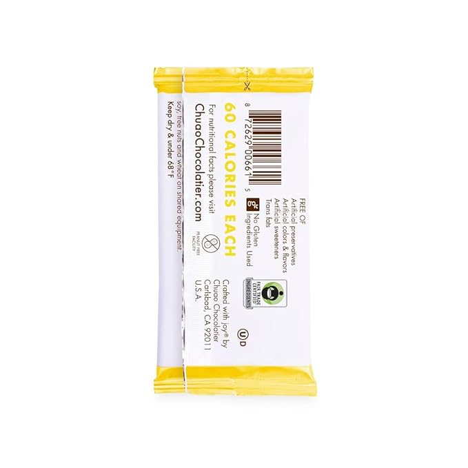Chuao Chocolatier Potato Chip Milk Chocolate Mini Bars | Gourmet No Preservatives | For Gift Baskets Christmas Birthday Thank You Care Package | 24 Pack 0.39 oz Each
