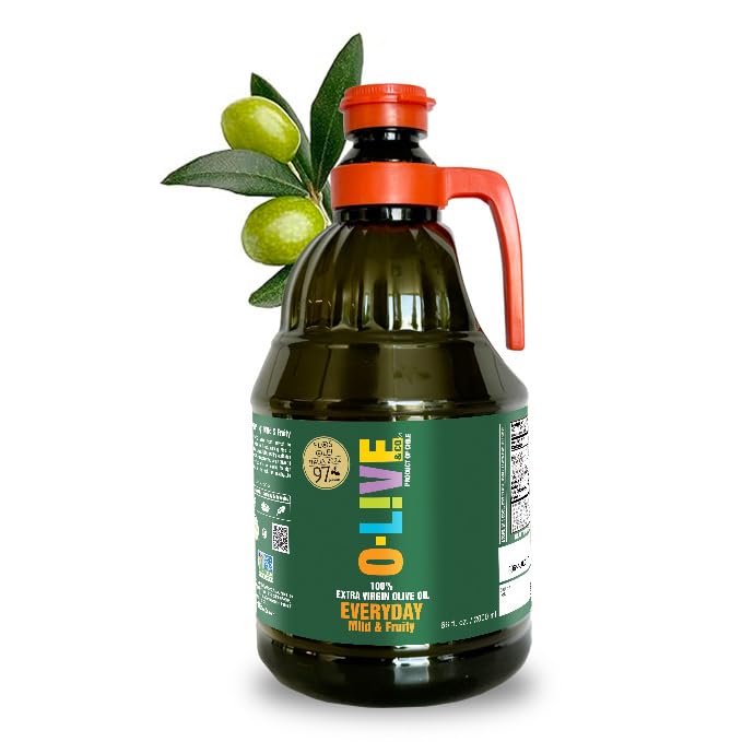 O-Live &amp Co. Extra Virgin Olive Oil First Cold Pressed Smooth &amp Fruity Estate Bottled Non-GMO Kosher Gluten-Free 66 fl oz (2L)