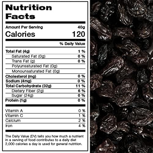 Raisins Jumbo Flame Packaged in a 10 lbs. (160 oz.) bag/box Great trace mineral boron in the diet Vegan No Added Sugar Kids and Adults Energy Boost snack Luscious Seedless by Presto Sales
