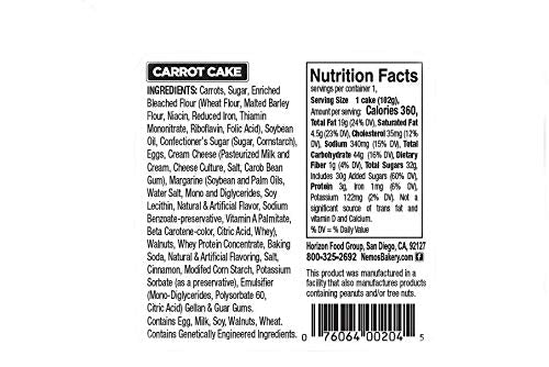 Ne-Mo's Bakery Carrot Cake Squares - 36 Pack