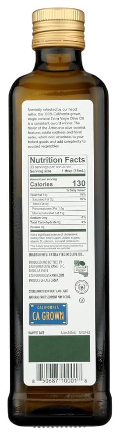 California Olive Ranch Arbosana Olive Oil 12x 16.9Oz