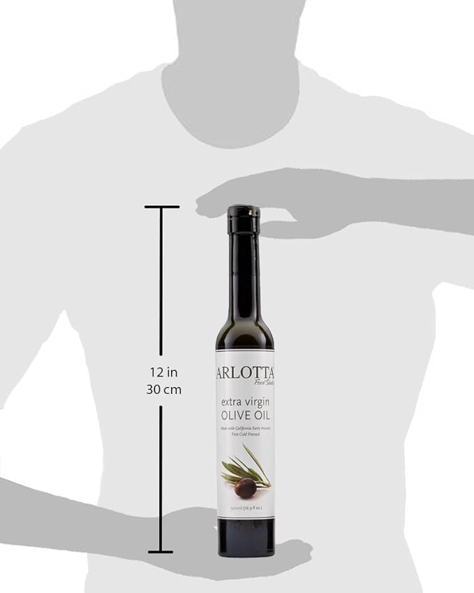 500ml Organic California Extra Virgin Olive Oil Cold Pressed | Premium Gourmet EVOO by Arlotta Food Studio | Small Farm Arbosano Olives Smooth Buttery Flavor | Cooking Salad Dressing Pasta | 16.9 o
