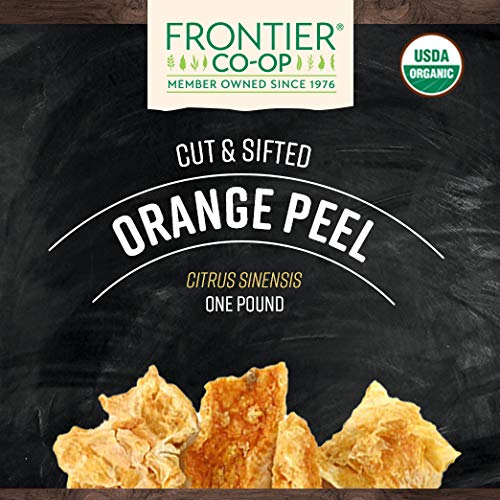 Frontier Co-op Organic Bulk Orange Peel 1 lb