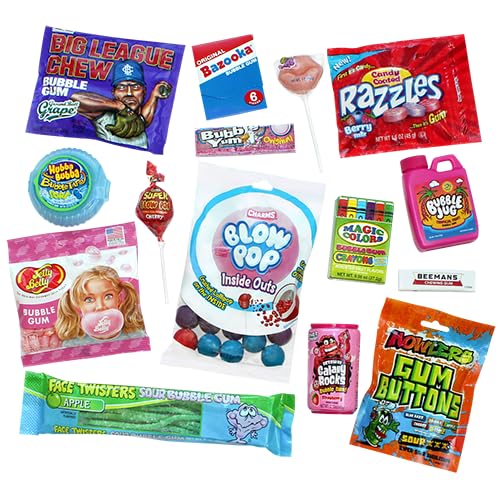 All City Candy's - I Heart Bubble Gum Candy Assortment Gift Box (Great for gifting sharing or stocking up!)