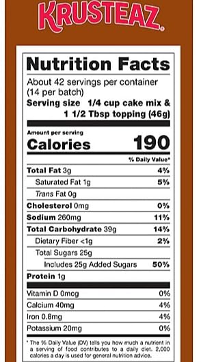 Cinnamon Swirl Cake Mix 3 Pack - 14 oz Pouches with 3 Cake Topping Pouches