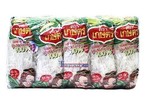 Kaset Brand Thai Bean Thread Glass Noodles - 14.4 oz From Thailand
