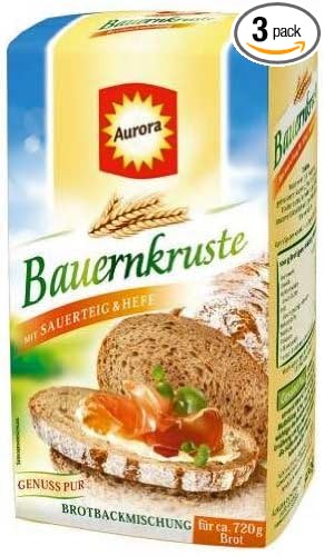 3x AURORA Brotbackmischung bread mix Bauernkruste (German Import)
